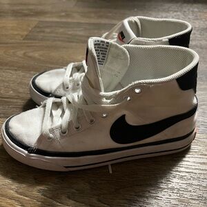 Nike Black and White High-Top Sneakers